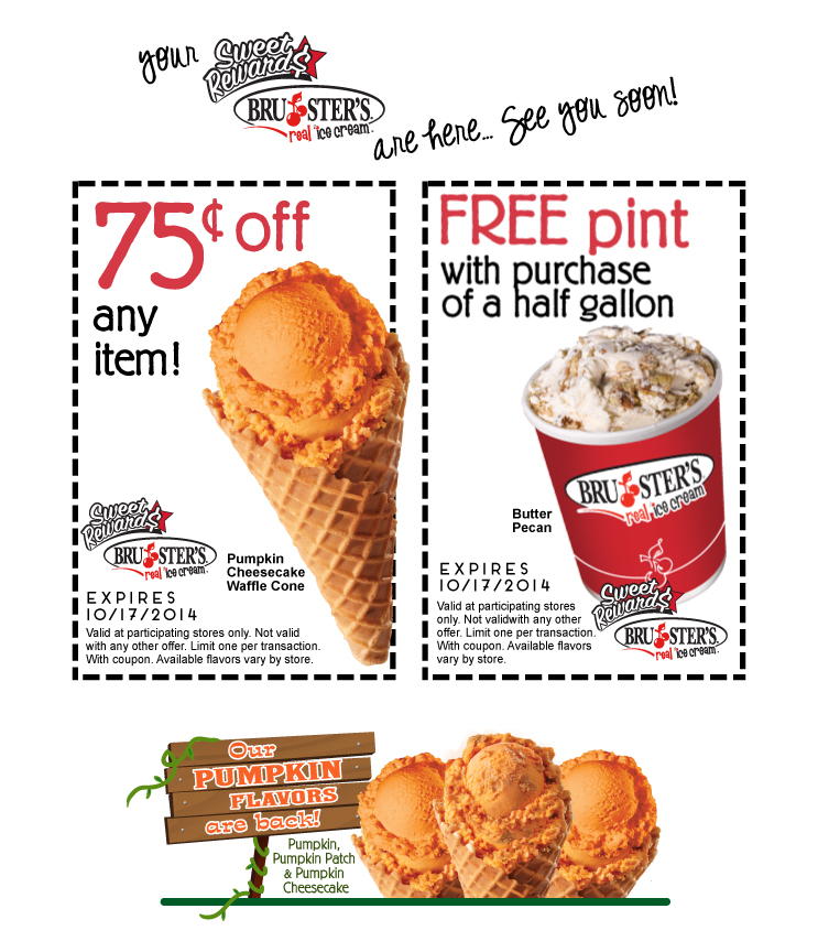 Bruster's Printable Coupons Expires 11/30/13
